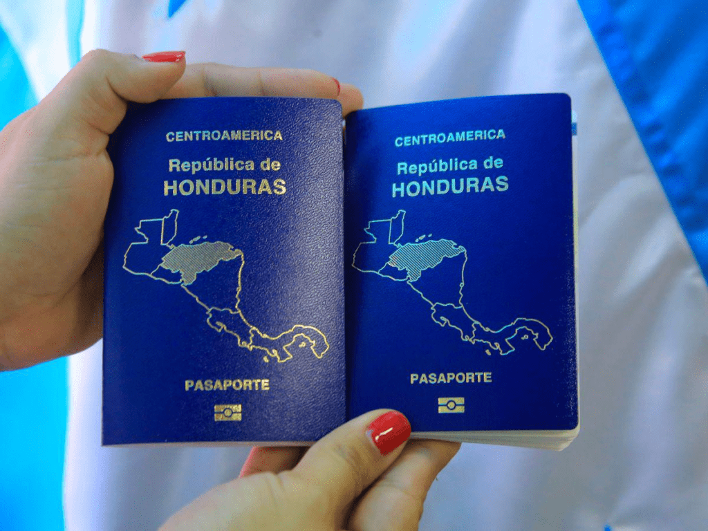 Imagen del pasaporte de Honduras, aquí encontrarás los pasos y tramites para generarlos.