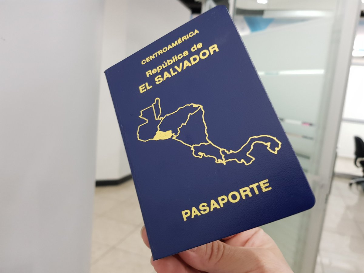 pasaporte de el Salvador