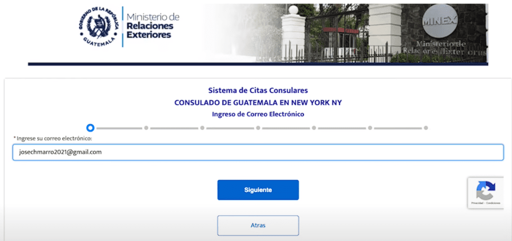 Agregar tu correo electrónico para poder recibir la clave de confirmación.